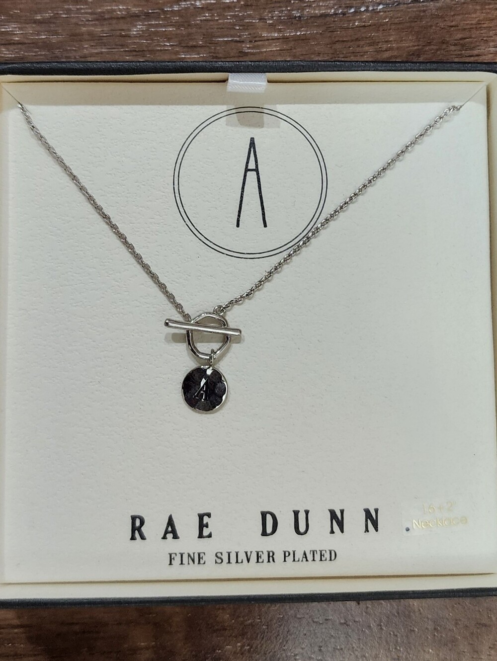 NWT Rae Dunn "A" Monogram Necklace